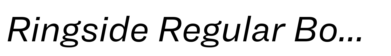 Ringside Regular Book Italic